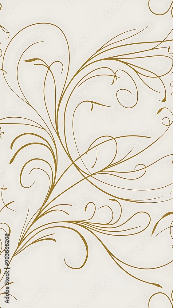 Vector seamless pattern with elegant simple lines, gold on white background Vector seamless pattern with elegant simple lines, gold on white background