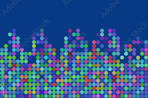 Dot Abstract Pixel Modern Edge Background