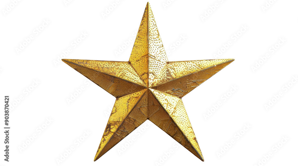 Gold star on transparent background Gold star on transparent background