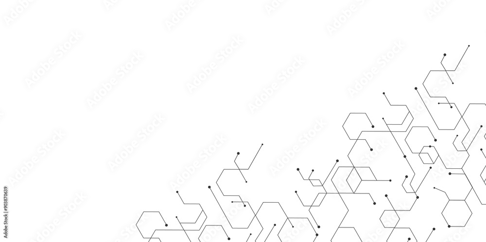 Technology black hexagon diagram concept. Vector abstract technology on a white background. Technology black hexagon diagram concept. Vector abstract technology on a white background.