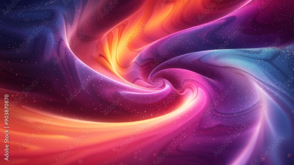 Obraz premium Abstract Cosmic Swirl: A Vibrant Journey Through Space
