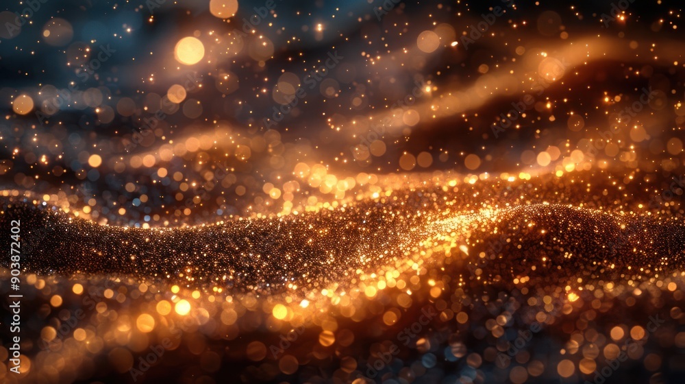 Obraz premium Abstract Gold Glitter Background