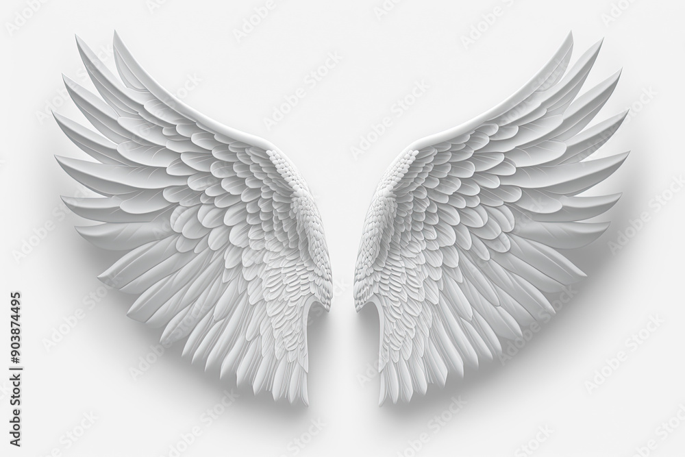 Obraz premium White wings, ai generative