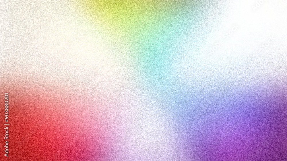A fresh 4K gradient with smooth transitions between shades of red, yellow, green, blue, and purple, creating a lively, abstract, and grainy background for wallpapers and banners A fresh 4K gradient with smooth transitions between shades of red, yellow, green, blue, and purple, creating a lively, abstract, and grainy background for wallpapers and banners