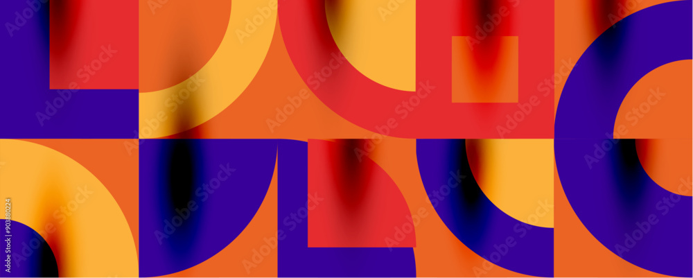 Neo memphis geometric pattern with circles, squares. Pop art abstract background for covers, banners, flyers and posters and other templates Neo memphis geometric pattern with circles, squares. Pop art abstract background for covers, banners, flyers and posters and other templates