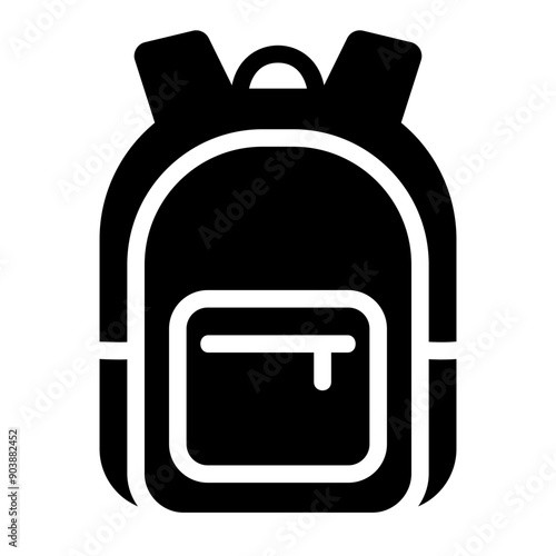 school bag Solid icon