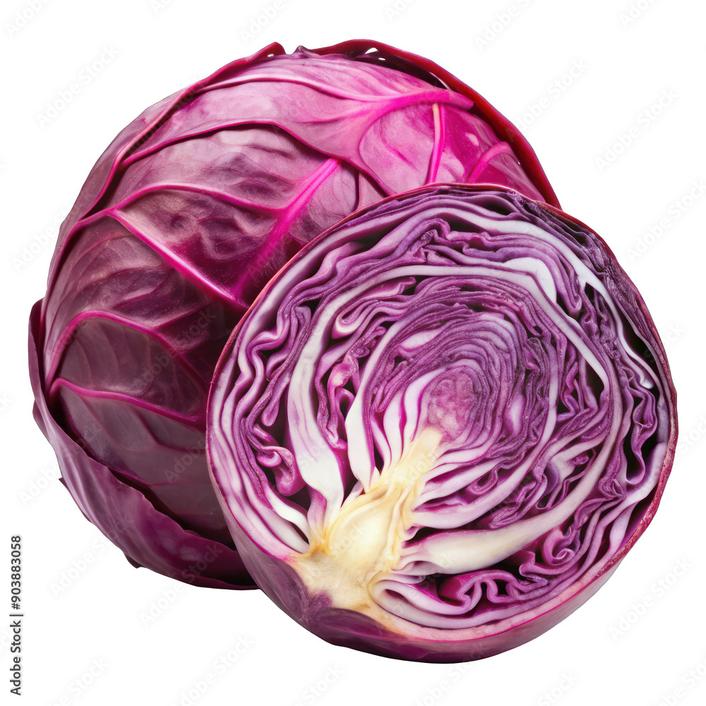 red cabbage isolated on white png red cabbage isolated on white png