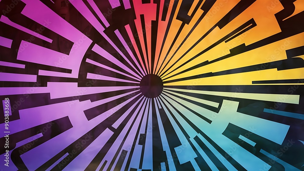Fototapeta premium Bold lines abstract graphic wallpaper