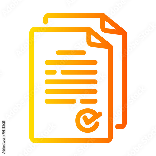 document Gradient icon