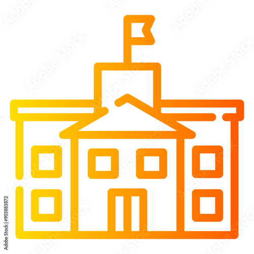 school Gradient icon