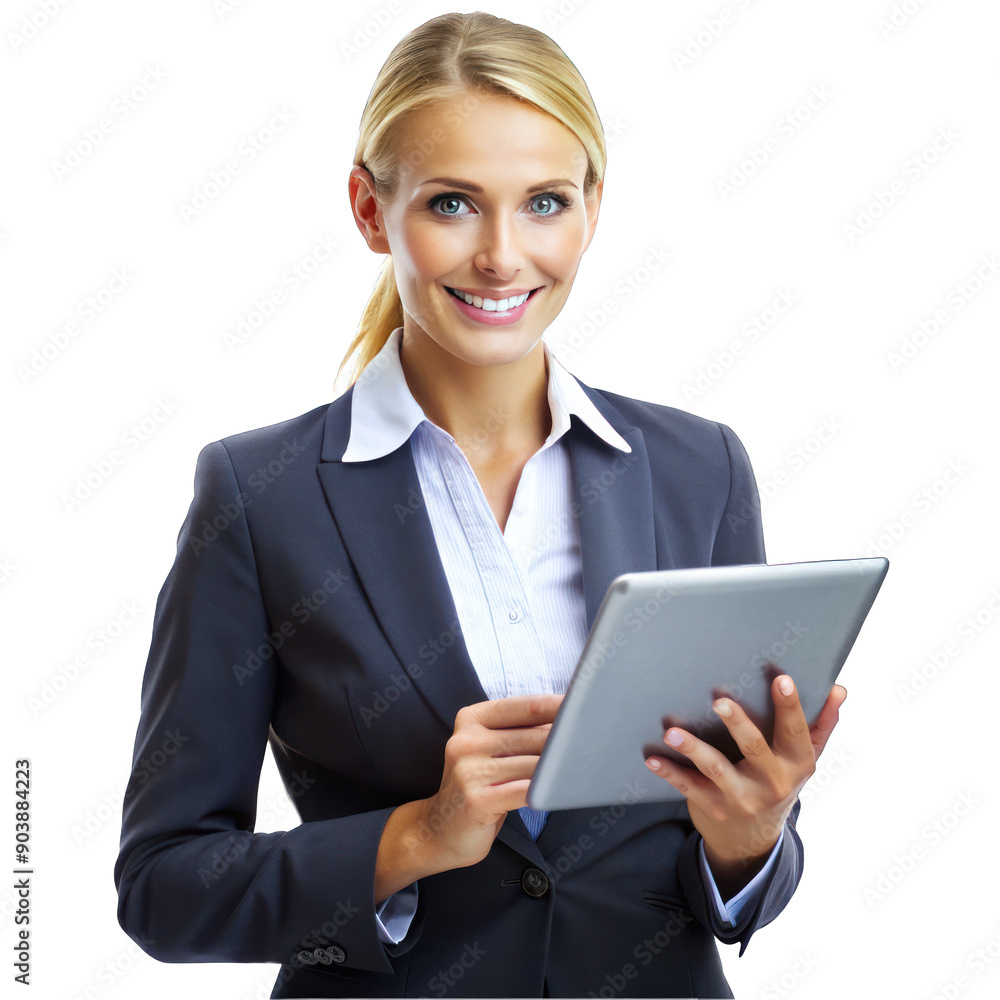 business woman with tablet png business woman with tablet png