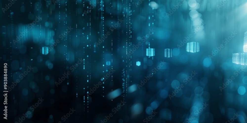 Abstract digital matrix background with lines of code and virtual data streams, depicting technology. Abstract digital matrix background with lines of code and virtual data streams, depicting technology.