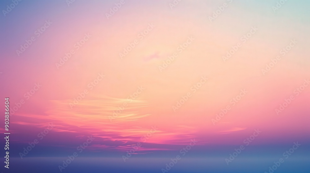 Obraz premium Pastel Sunset Sky