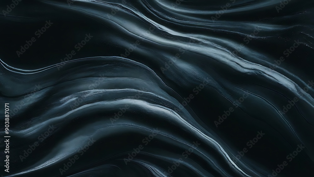 Smooth night black marbled surface background or wallpaper Smooth night black marbled surface background or wallpaper
