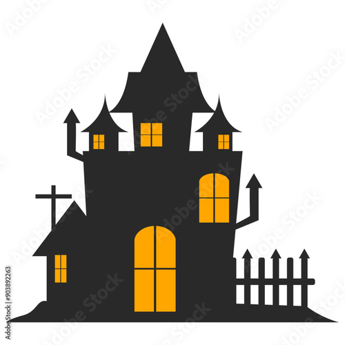 Halloween House Silhouette