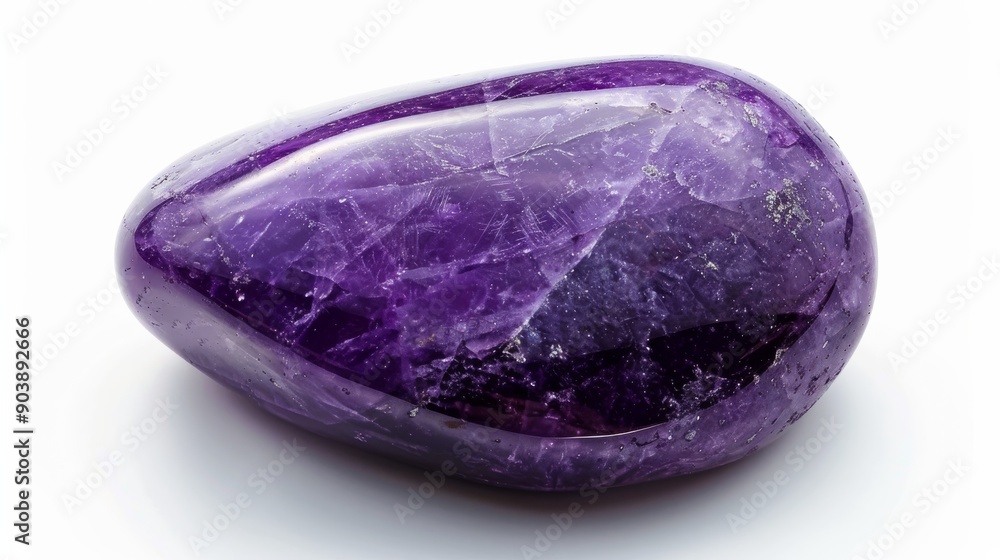 Fototapeta premium Polished Sugilite Gemstone CloseUp, Purple Crystal, Natural Mineral for Jewelry Design, Healing, and Collecting