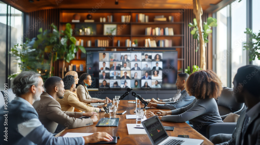 Business people in a meeting. Business people in a meeting.