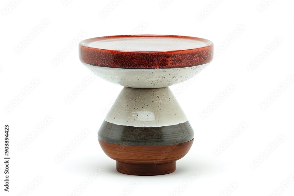 The side Table isolated on a white background The side Table isolated on a white background