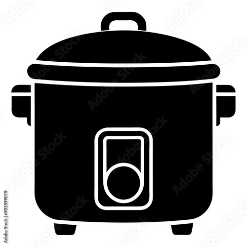 Rice cooker icon vector illustration	