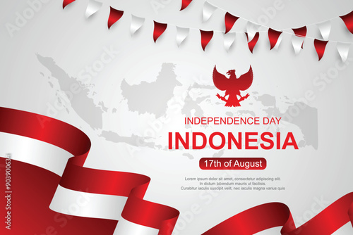 Illustration of Indonesian independence day celebration