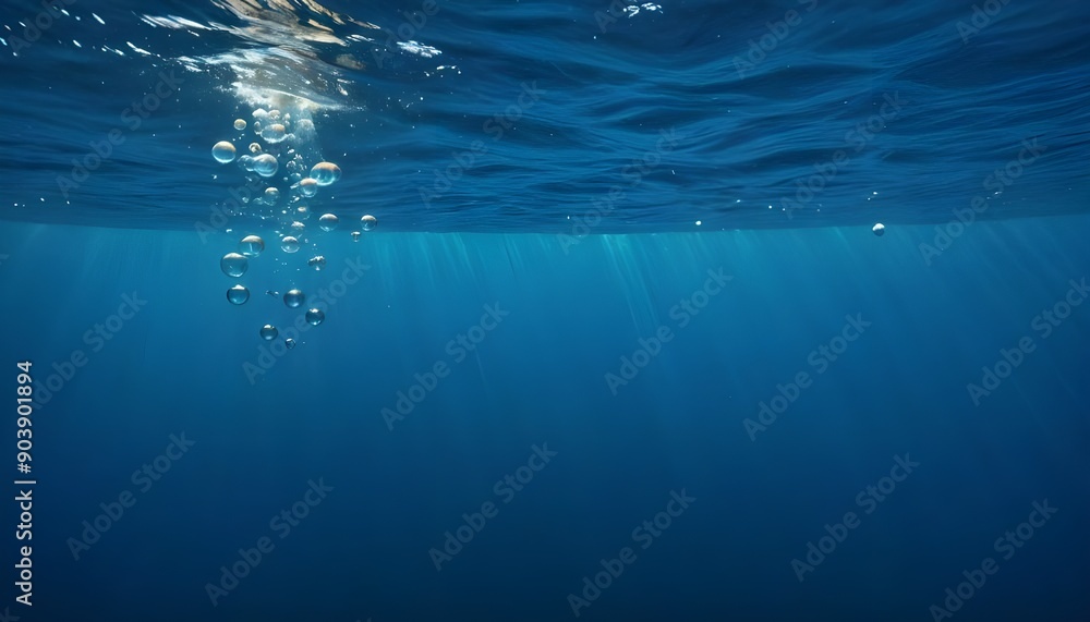 Deep Blue Serenity: Bubbles Rising in an Underwater Oasis Deep Blue Serenity: Bubbles Rising in an Underwater Oasis