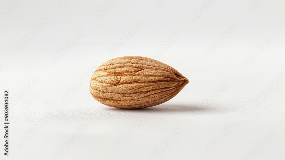Almond isolated on a white backdrop Almond isolated on a white backdrop
