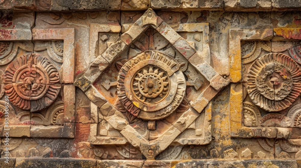 Ancient wall pattern as a backdrop