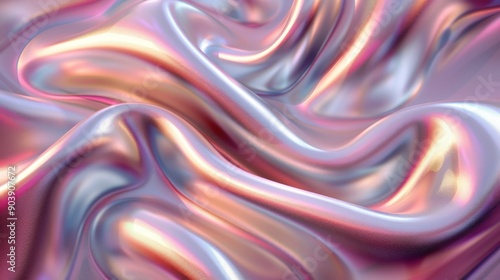 Abstract Liquid Metal Background