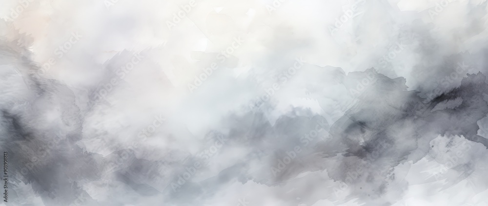 Abstract Watercolor Painting of Cloudy Sky Abstract Watercolor Painting of Cloudy Sky