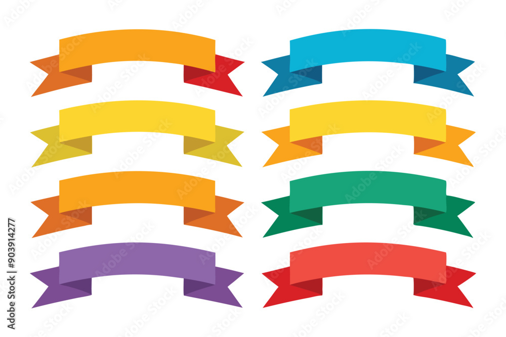 Set ribbon vector white background. Vector illustration of ribbon for gift or sale. Set ribbon vector white background. Vector illustration of ribbon for gift or sale.