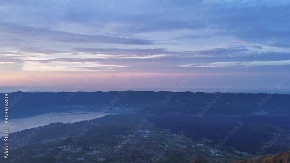 Experience the Serene Twilight Over the Majestic Mountains, a beautiful scene Experience the Serene Twilight Over the Majestic Mountains, a beautiful scene