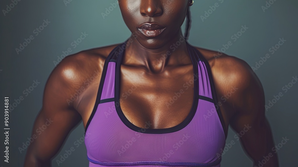 African girl in sportswear African girl in sportswear