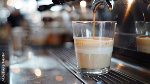 Milk based espresso photo