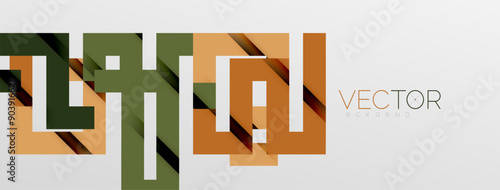 Color bend lines with shadow texture effect. Vector Illustration For Wallpaper, Banner, Background, Card, Book Illustration, landing page