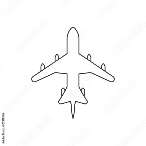 Airplane icon illustration