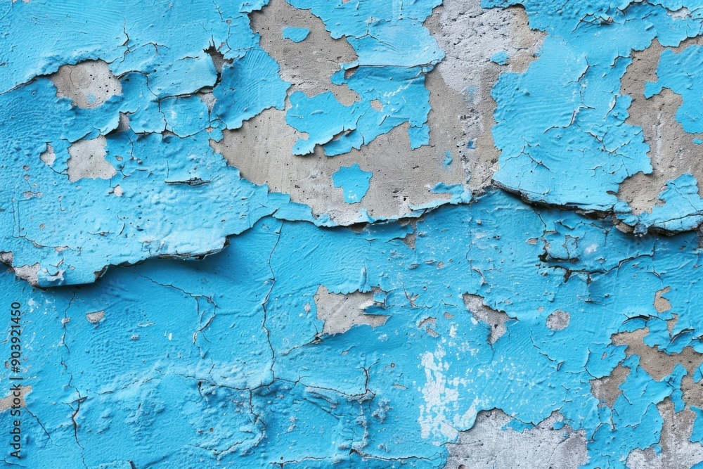 Obraz premium Blue Pastel Texture on Cement Wall. Abstract Background with Textured Colors