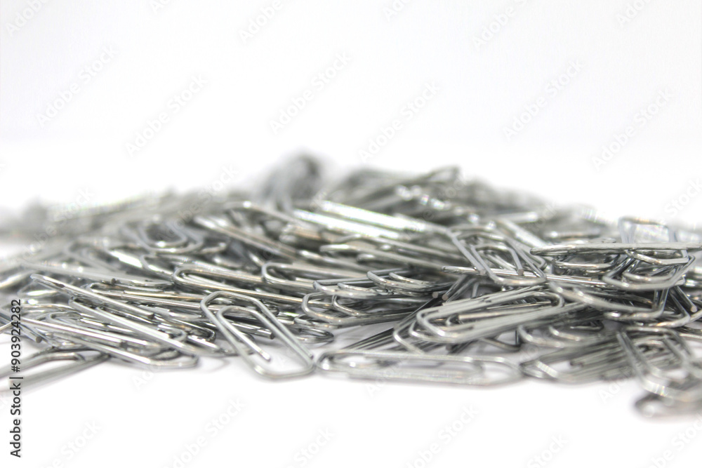 paper clip on white background paper clip on white background