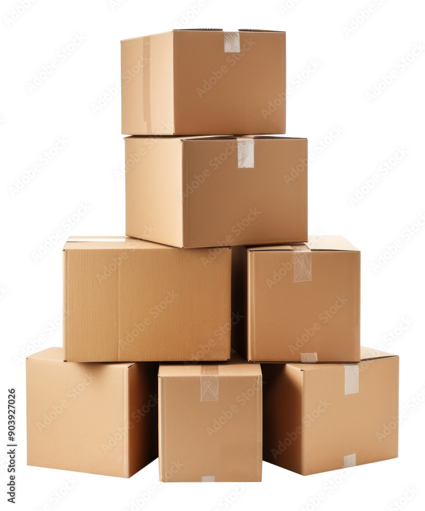 PNG Stacked moving boxes cardboard carton white background. PNG Stacked moving boxes cardboard carton white background.