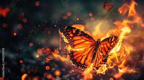 Butterfly in flames © Kultivad