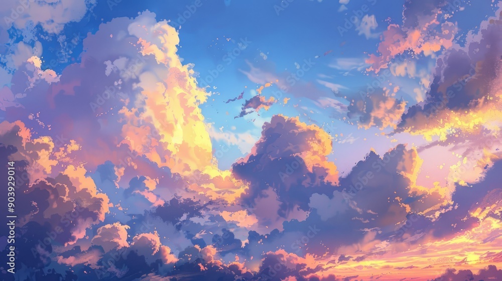 Cloudy evening sky Cloudy evening sky