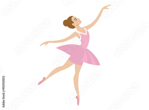 Ballerina dancing vector design.