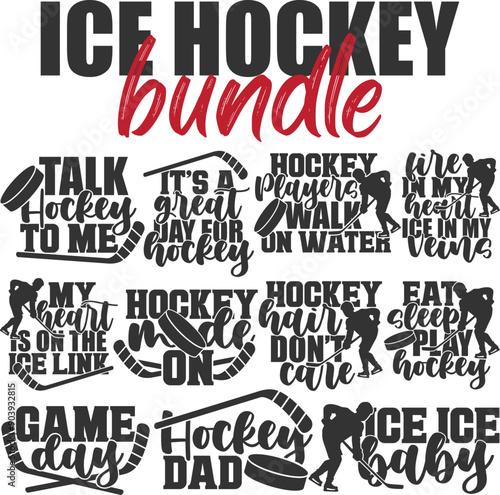 Ice Hockey Illustrations Bundle