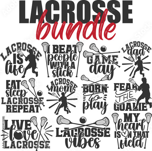 Lacrosse Illustrations Bundle