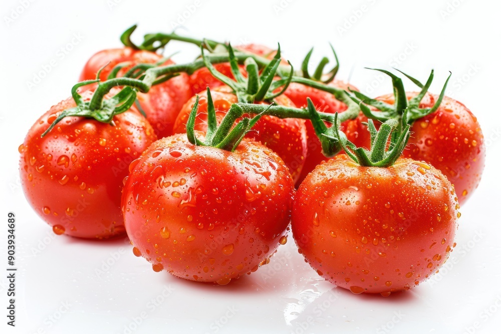 Tomato fresh healthy vegetable on white background. Fresh wholefoods farmer's market produce Tomato fresh healthy vegetable on white background. Fresh wholefoods farmer's market produce
