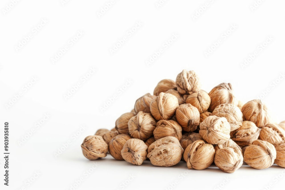 Walnuts fresh healthy nuts on white plain background Isolated on white background Walnuts fresh healthy nuts on white plain background Isolated on white background