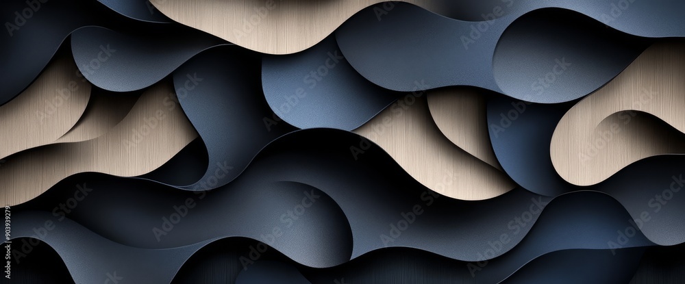Flowing brown and black design on an abstract background. Flowing brown and black design on an abstract background.