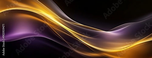 Futuristic technology style with colorful wavy background and fluid shapes