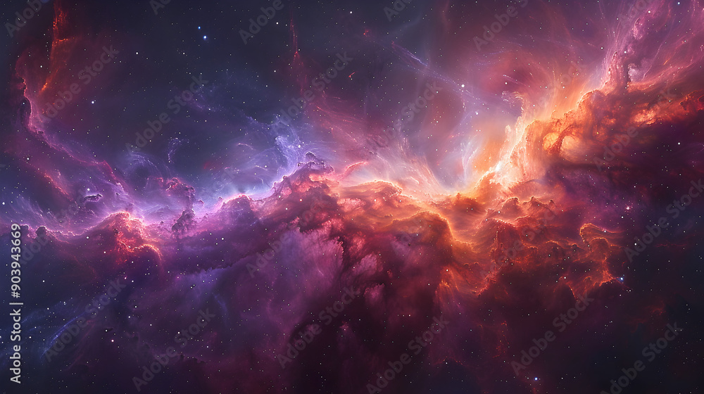 A vibrant cosmic nebula with swirling masses of bright blues, purples, and pinks, with smoky textures blending seamlessly, representing the awe-inspiring beauty of the universe A vibrant cosmic nebula with swirling masses of bright blues, purples, and pinks, with smoky textures blending seamlessly, representing the awe-inspiring beauty of the universe