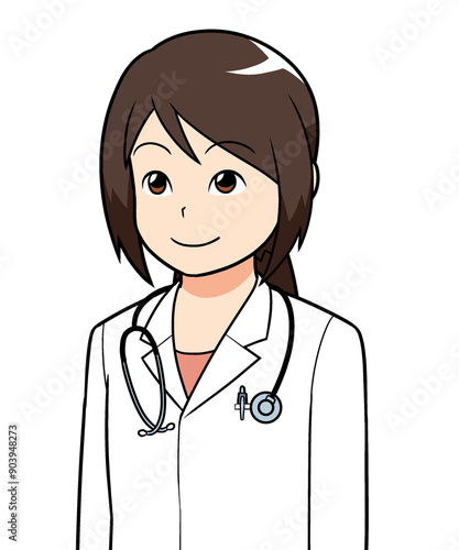 女性医師　ほほえみ