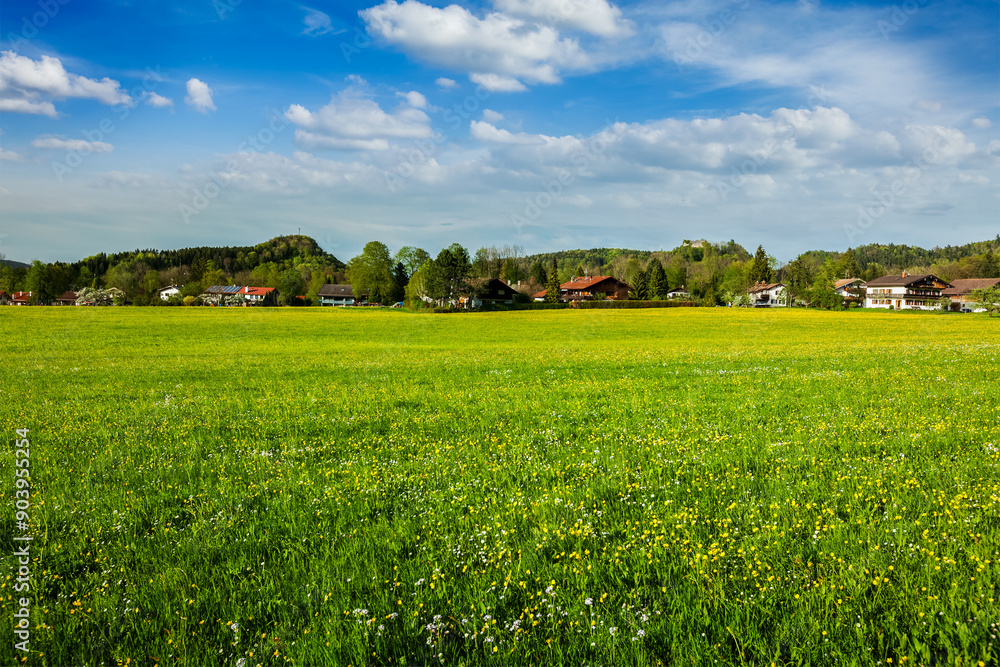 German countryside and village in Bavaria, Germany German countryside and village in Bavaria, Germany